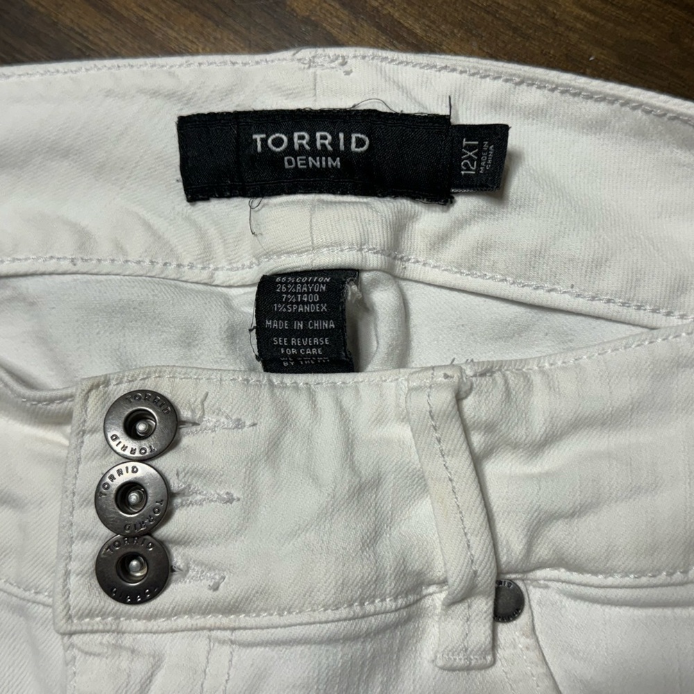 Torrid Denim Skinny Women’s Jeans White Size 12XT